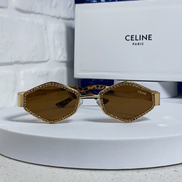 Radiant Celine Gold Frame Sunnies - Picture 3 of 7